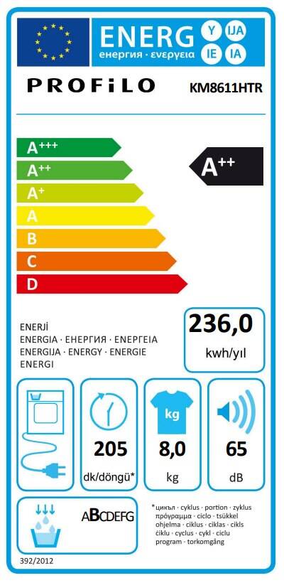 PROFİLO KM8611HTR ÇAMAŞIR KURUTMA MAKİNESİ - 5